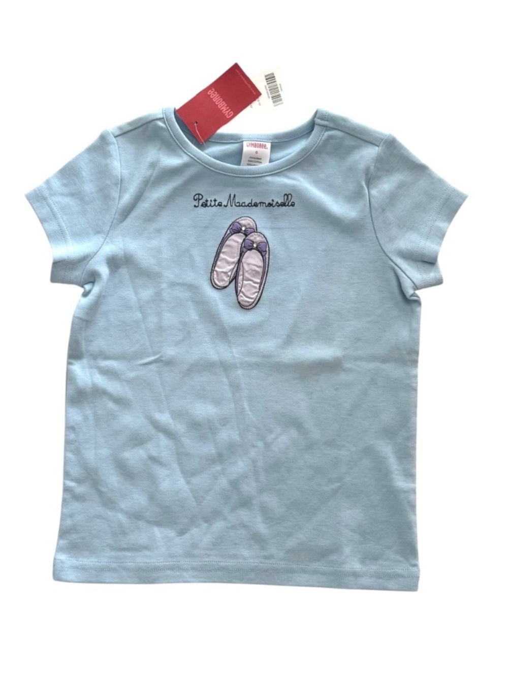 NWT Gymboree Paris Purple shoes Short Sleeve Tee Girls 6